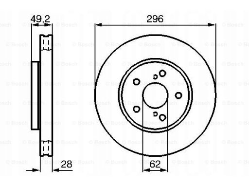 0 986 478 968 Tarcza Hamulcowa Bosch