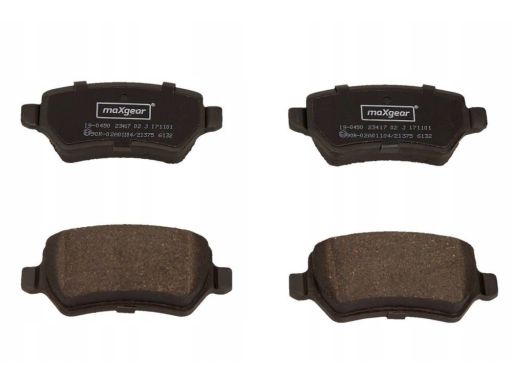 19-0450 Klocki Ham. Opel T. Astra G/H/Zafira Sys Maxgear