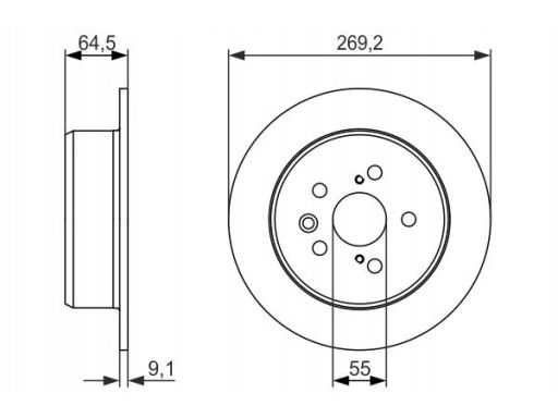 0 986 479 336 Tarcza Hamulcowa Bosch