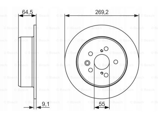 0 986 479 336 Tarcza Hamulcowa Bosch