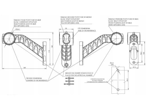 1093P Światło Obrysowe 1093P W148.1 Waś