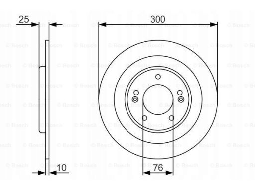 0 986 479 A46 Tarcza Hamulcowa Bosch