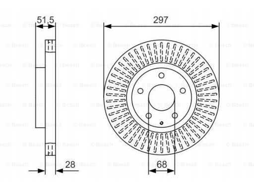 0 986 479 B15 Tarcza Hamulcowa Bosch