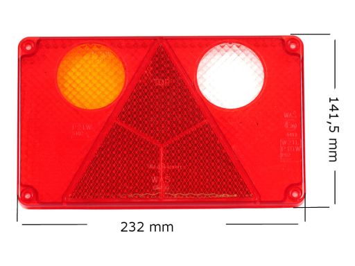 116A Szkło Lampy Świateł Tylnych 116A W21L Waś