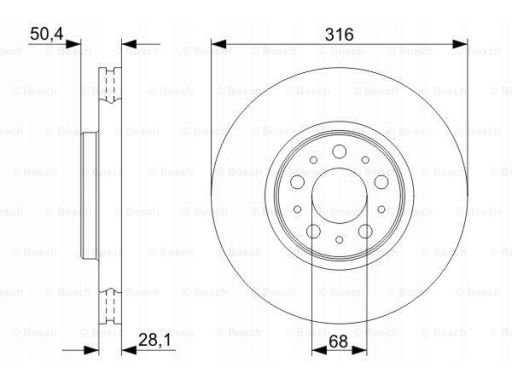 0 986 479 C85 Tarcza Hamulcowa Bosch