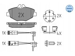 025 237 4320/W Klocek Hamulcowy Kpl. Meyle