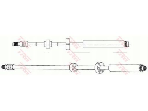Phb674 Przewód Hamulcowy Elastyczny Phb674 Trw