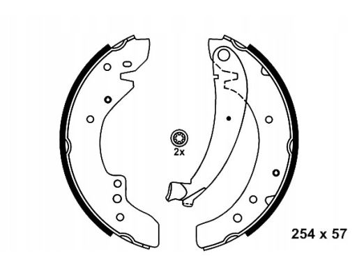 03.0137-0333.2 Szczęki Hamulcowe Kpl. Ate