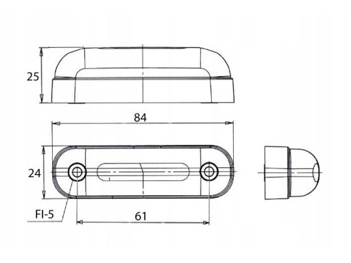 766 Światło Obrysowe 766 W109N Waś