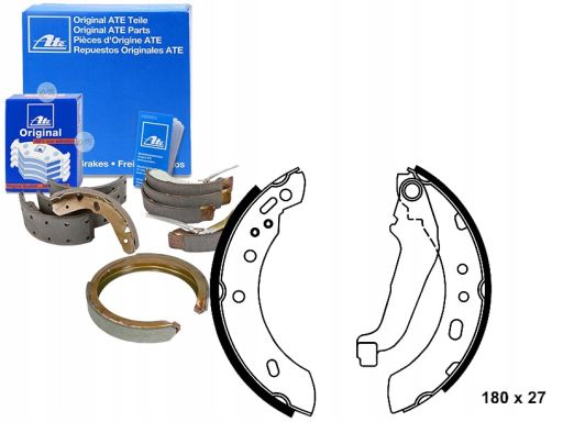 03.0137-0275.2 Szczęki Hamulcowe Kpl. Ate