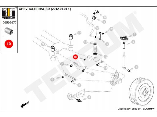 00505970 Tuleja Wahacza 00505970 Ted-Gum