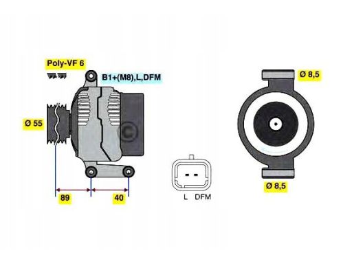 0 986 042 720 Alternator 0 986 042 720 Bosch