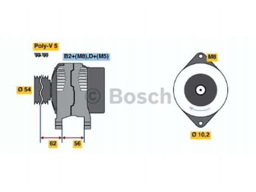 0 986 042 740 Alternator Bosch