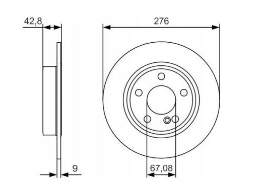 0 986 479 A03 Tarcza Hamulcowa Bosch