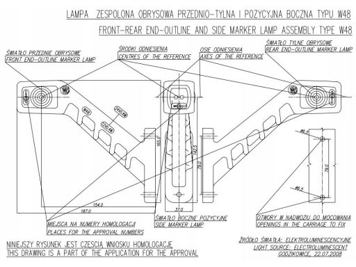 238L Światło Obrysowe 238L W48 Waś