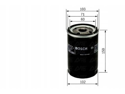 0 986 452 063 Filtr Oleju 0 986 452 063 Bosch