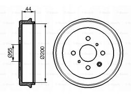 0 986 477 148 Bęben Hamulcowy Bosch