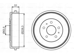 0 986 477 219 Bęben Hamulcowy Bosch