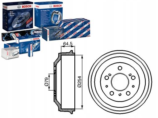 0 986 477 098 Bęben Hamulcowy Bosch