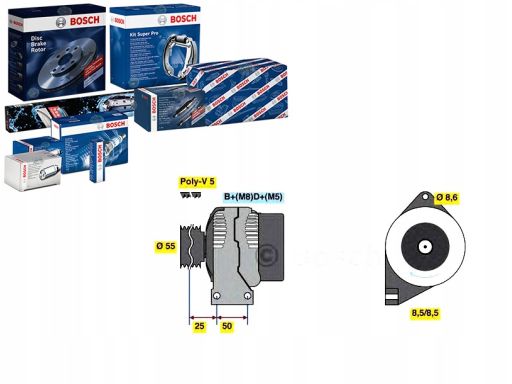 0 986 049 540 Alternator 0 986 049 540 Bosch