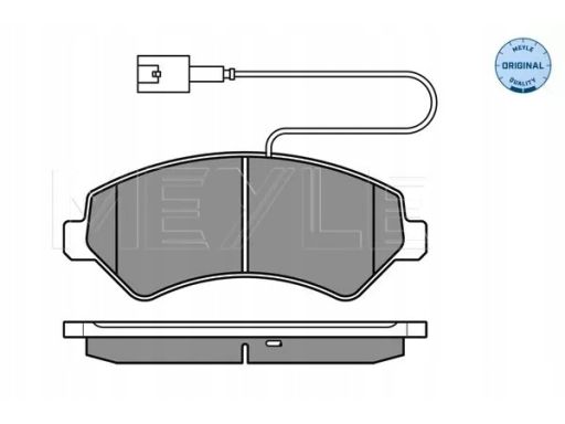 025 244 6619/W2 Klocek Hamulcowy Kpl. 025 244 6619/W2 Meyle