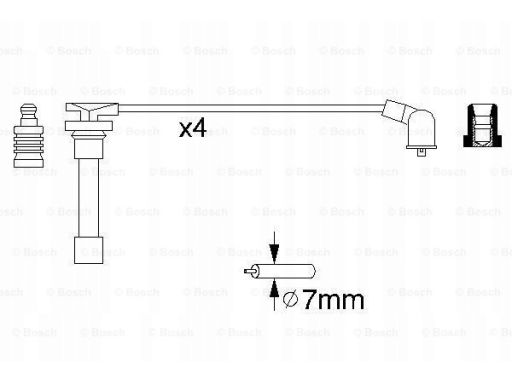 0 986 356 793 Zestaw Przewodów Zapłonowych 0 986 356 793 Bosch