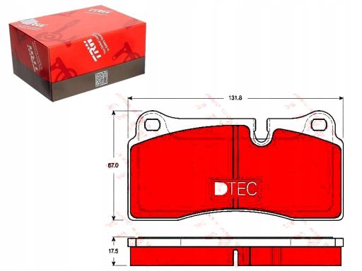 Gdb1816Dte Klocek Hamulcowy Kpl. Trw