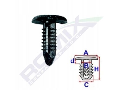 B22153 Zestaw Spinek Mocujących Romix