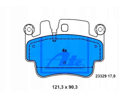 13.0460-4987.2 Klocek Hamulcowy Kpl. Ate