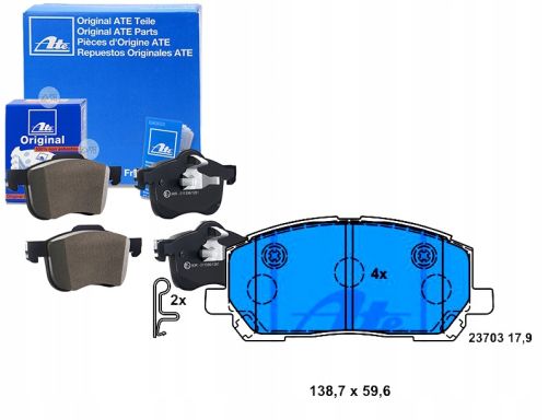 13.0460-5882.2 Klocek Hamulcowy Kpl. Ate