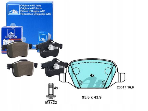 13.0470-2867.2 Klocek Hamulcowy Kpl. Ate