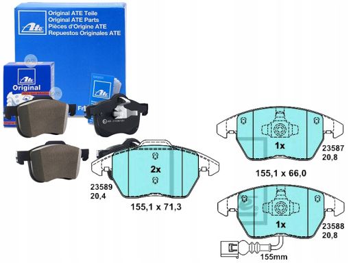 13.0470-7226.2 Klocek Hamulcowy Kpl. Ate