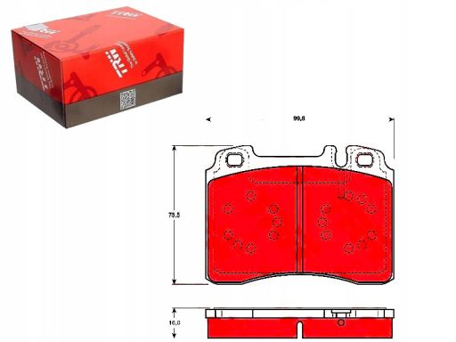 Gdb1318 Klocek Hamulcowy Kpl. Trw