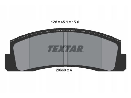 2066001 Klocek Hamulcowy Kpl. Textar