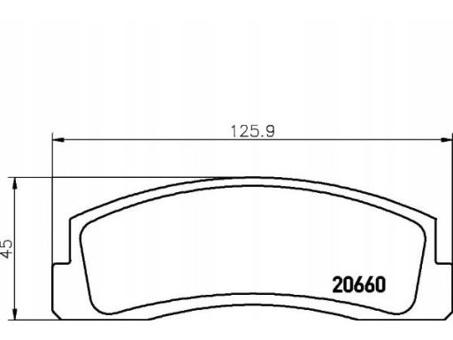 2066001 Klocek Hamulcowy Kpl. Textar