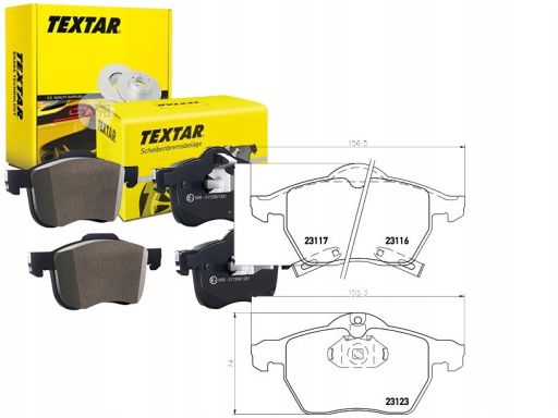 2311701 Klocek Hamulcowy Kpl. Textar