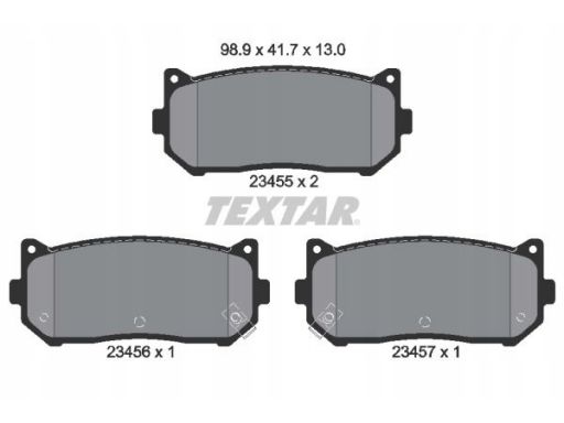 2345501 Klocek Hamulcowy Kpl. Textar