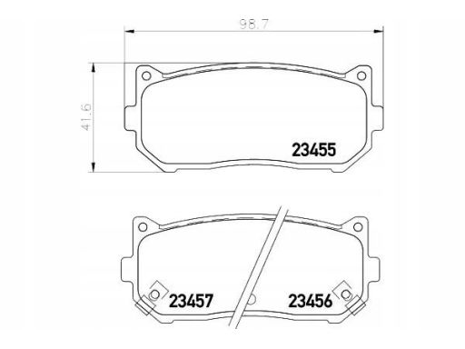 2345501 Klocek Hamulcowy Kpl. Textar