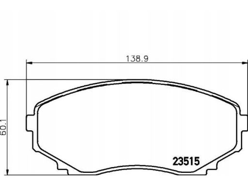2351501 Klocek Hamulcowy Kpl. Textar