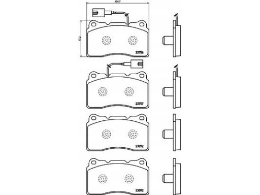 2375601 Klocek Hamulcowy Kpl. Textar