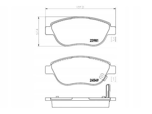 2398101 Klocek Hamulcowy Kpl. Textar