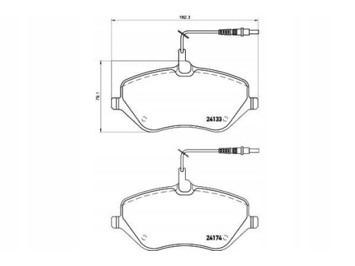 2413301 Klocek Hamulcowy Kpl. Textar