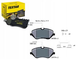 2413301 Klocek Hamulcowy Kpl. Textar