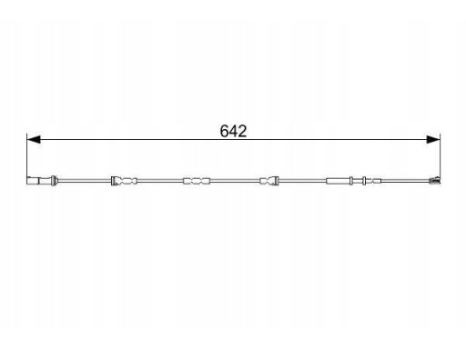 1 987 473 544 Styk Ostrzegawczy Zużycia Okładzin Hamul Bosch