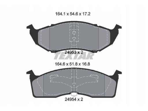 2495301 Klocek Hamulcowy Kpl. Textar