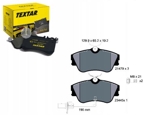 2147903 Klocek Hamulcowy Kpl. Textar