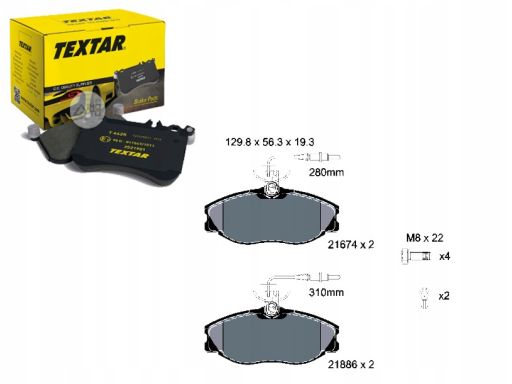 2167403 Klocek Hamulcowy Kpl. Textar