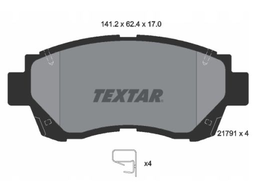 2179101 Klocek Hamulcowy Kpl. Textar