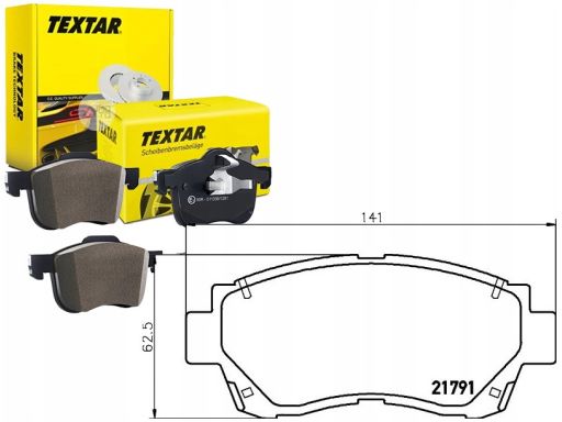 2179101 Klocek Hamulcowy Kpl. Textar