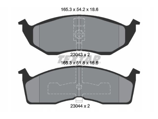 2304301 Klocek Hamulcowy Kpl. Textar